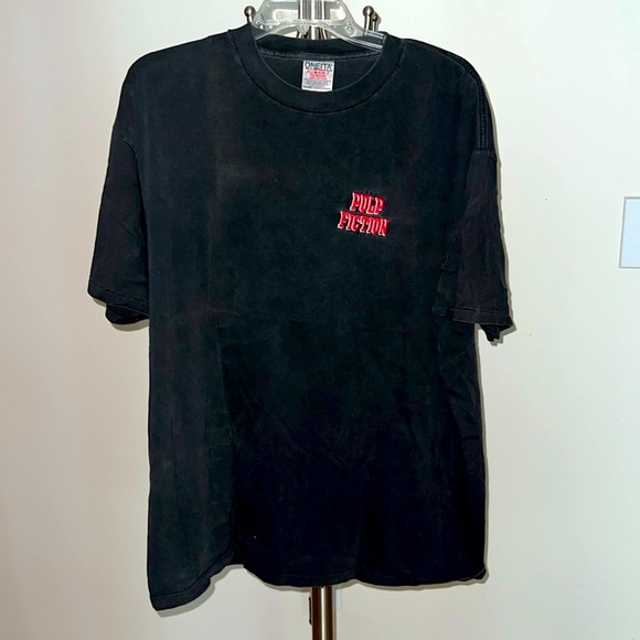 PULP FICTION black T shirt sz extra large VTG Original promotional merchandise - Picture 1 of 5